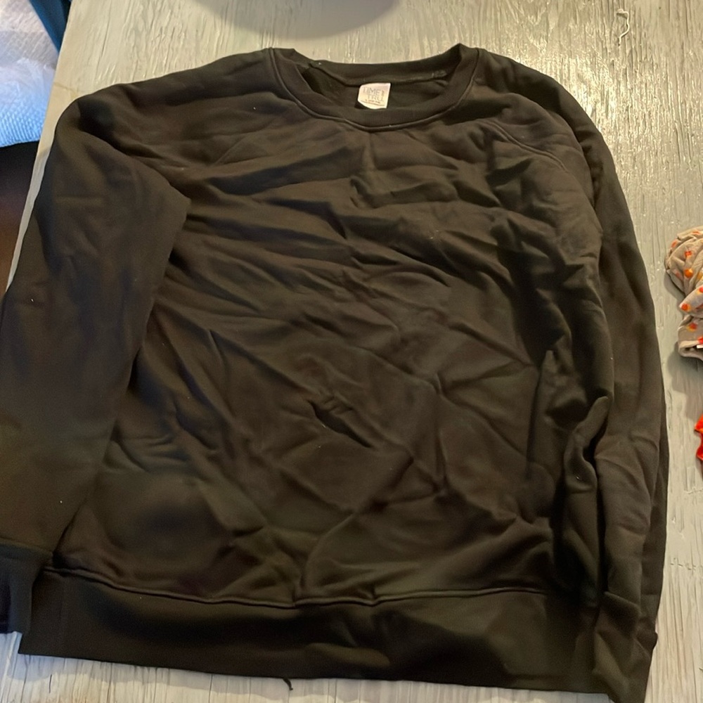 Black crew neck